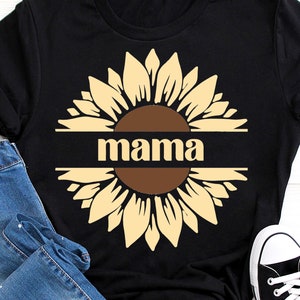 Mama Sunflower Svg, Lindos archivos SVG para cricut, uso comercial, corona floral Svg png, la salud mental importa svg, flor svg
