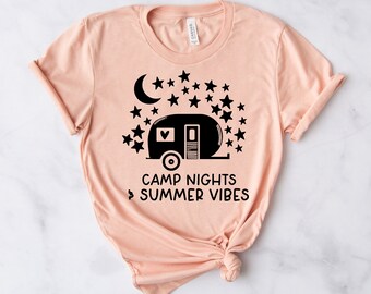 Camp night summer Vibes Svg, Camp Camper Camping Svg Png, Outdoors Svg, Camp Life Svg, Camper Mom Dad Svg, Funny Cute Campin Shirt Svg