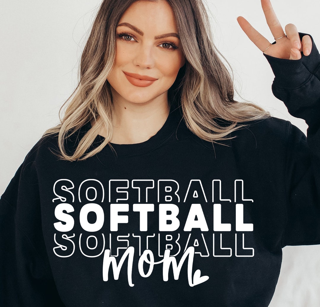 Softball Mom SVG Softball Svg Softballmom Tshirt Svg Etsy