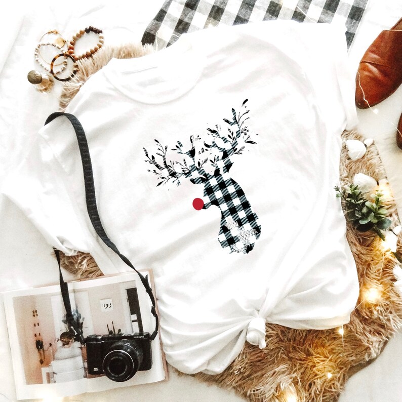 Plaid Rudolph Png, Sublimation Designs Downloads, Christmas Sublimation ...