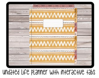 Boho Digital Planner, Undated Digital Planner for Tablets, Goodnotes Digital Planner, ipad planner, Digital Planners