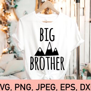 Archivo Svg de Big Brother Mountain, Archivo Svg de Gran Hermano, Archivo Svg de Gran Hermano para Cricut, Archivo de Corte de Gran Hermano, Anuncio de Embarazo Svg