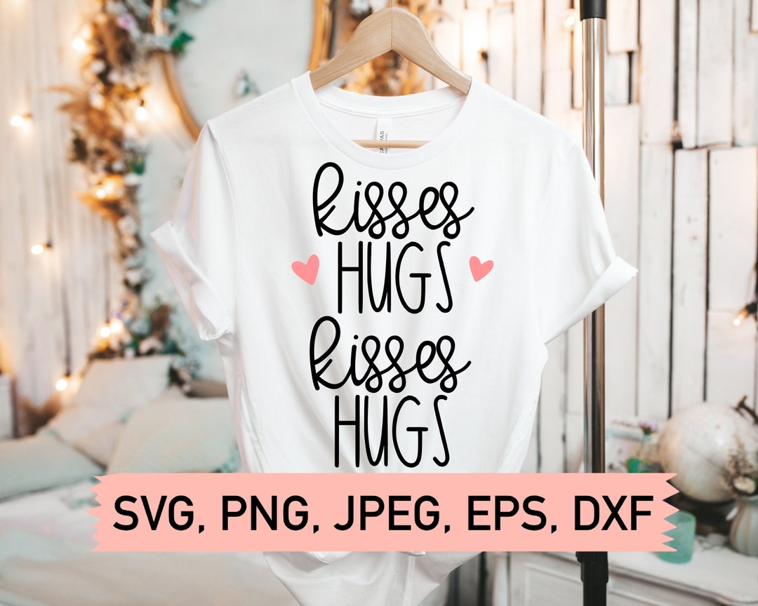 Xoxo Svg File, Love Heart Svg Kisses and Hugs File for Cricut, COVID ...