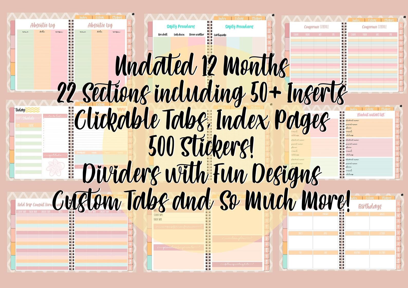 Digital Teacher Planner, Goodnotes Teacher Planner, Teacher Planner for ...