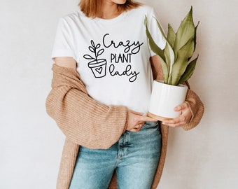Crazy Plant Lady Svg, Plant Lady Png, Plant Lady Cut Files, Gardening Svg, Cute Plant lady svg files for Cricut, Plant Love Svg