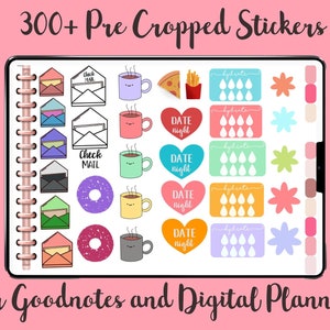 Digital Sticker Book, Rose Gold Digital Stickers, iPad Planner Sticker ...