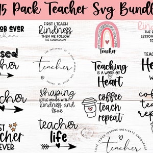 Pacote Professor Svg, Professor Png Svg, Professor svg para Cricut, Arquivos svg para Cricut, Professor Life Svg, Pacote Engraçado de Clipart de Professor