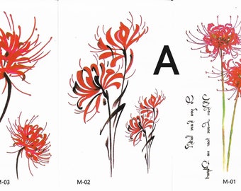 Red Spider Flower Etsy