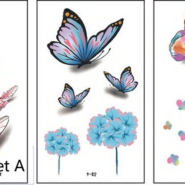 Fake Butterfly Tattoo Etsy UK