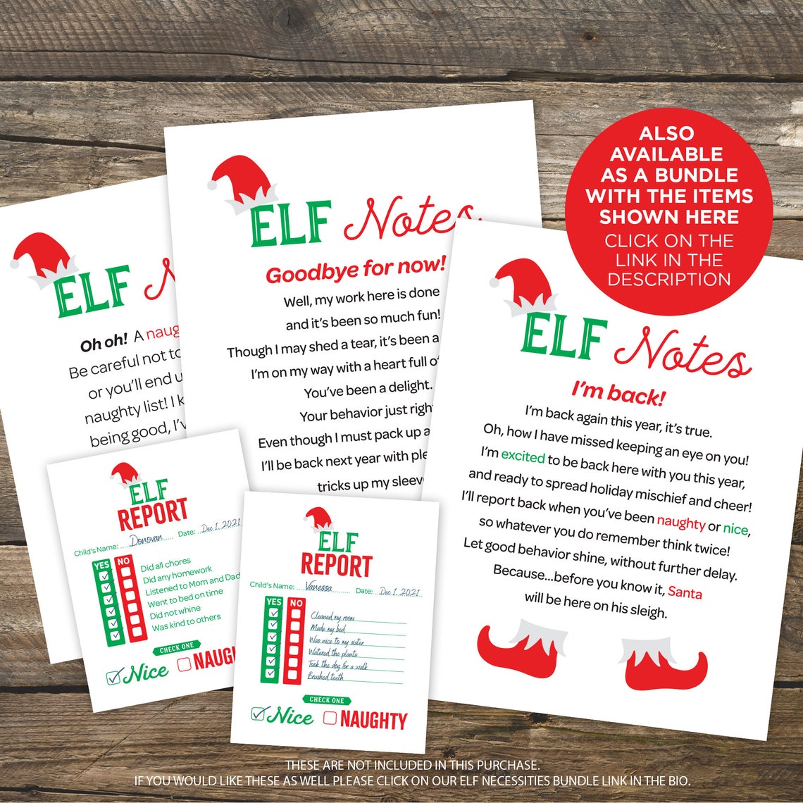 Instant Printable Elf Report Card PDF Digital Download - Etsy