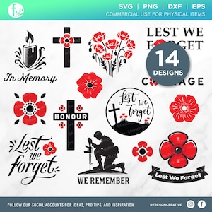 Gedenktag Mohn Geschnittene Datei-Bundle, veteranen, sie gaben ihr Morgen, damit wir heute haben konnten, damit wir nicht vergessen, wir werden uns erinnern, Militär