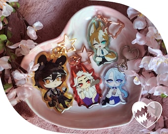 Genshin Impact Itto Gorou Ayato High Schoolers and Zhongli Charm