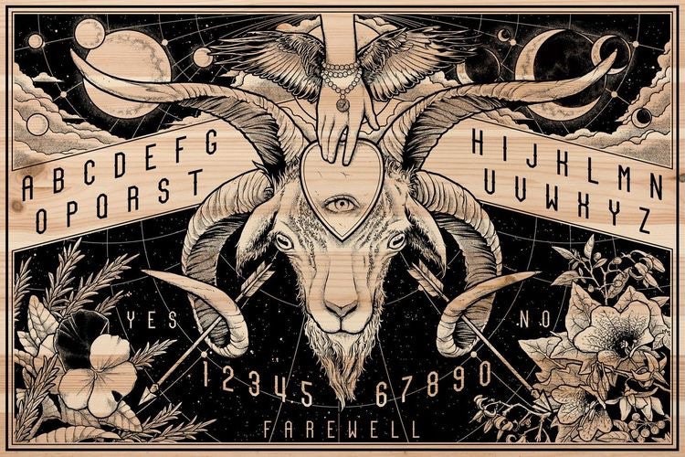 Planche de Ouija Board Spiritisme