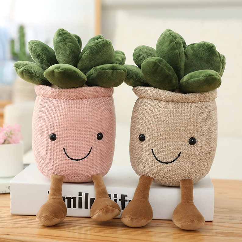 Original Succluent Plant Plush Toy Plant Plushie Bookshelf | Etsy
