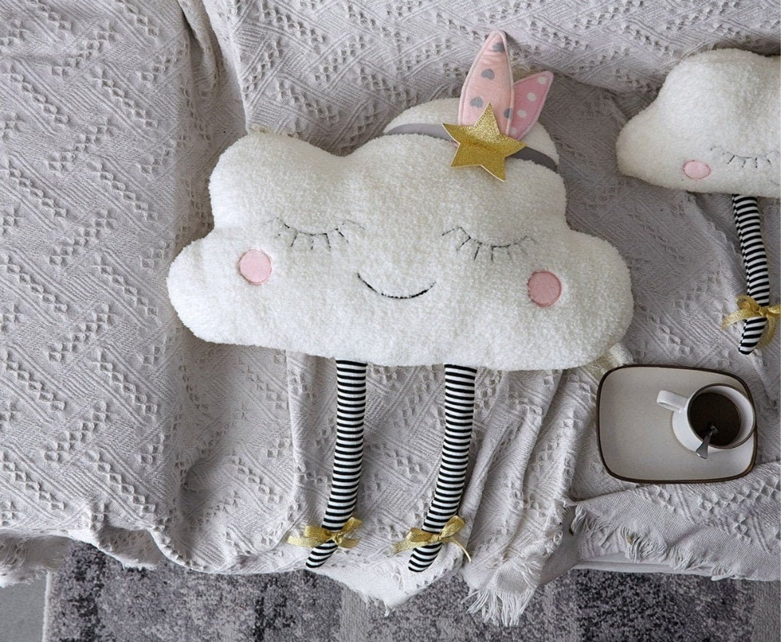 FLUFFY Cloud PLUSH Toy Cloud Plushie Bookshelf Decor | Etsy