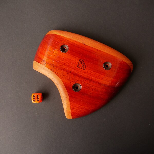 Wooden Climbing Hold | XL Basic Padouk Edge 1,2" / 30 mm with 10 degree incut