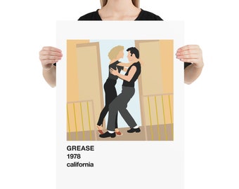 Grease Musical Art Print Poster - 3 print sizes available - A4 - A3 - A2