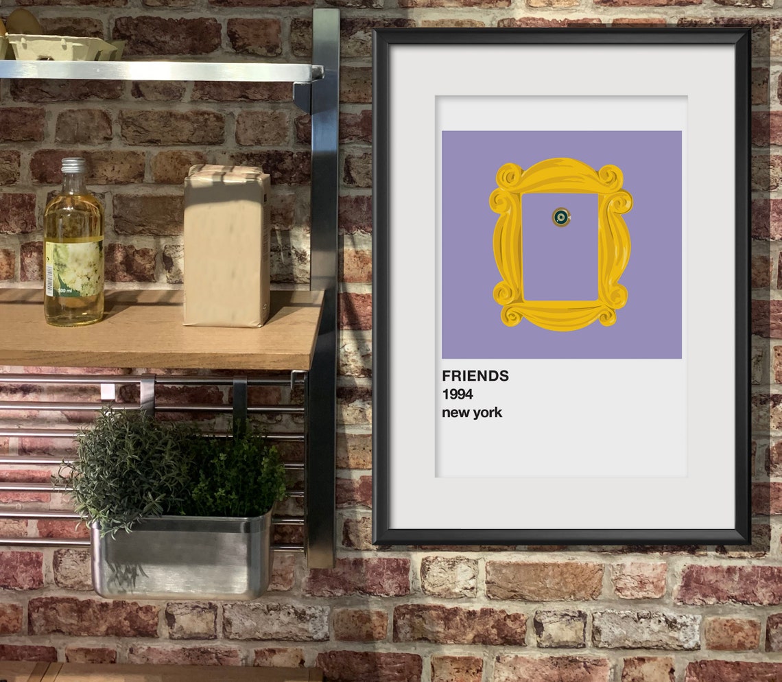 Friends TV Show Art Print stampa carta A4. Galleria Wall Art. | Etsy
