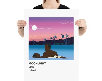 Moonlight Movie Art Print Poster - 3 print sizes available