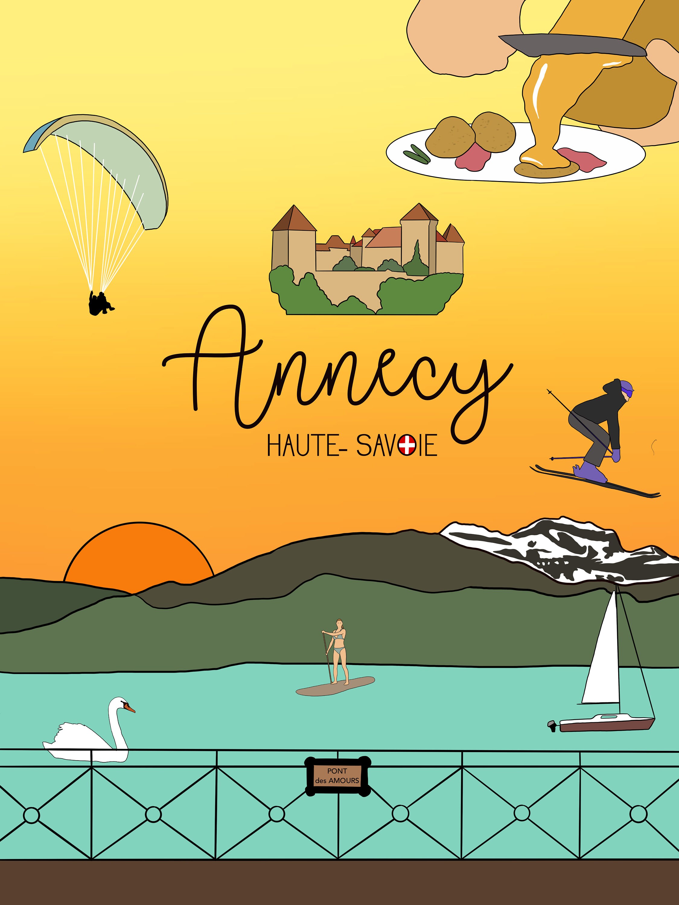 Affiche Annecy - Haute-Savoie