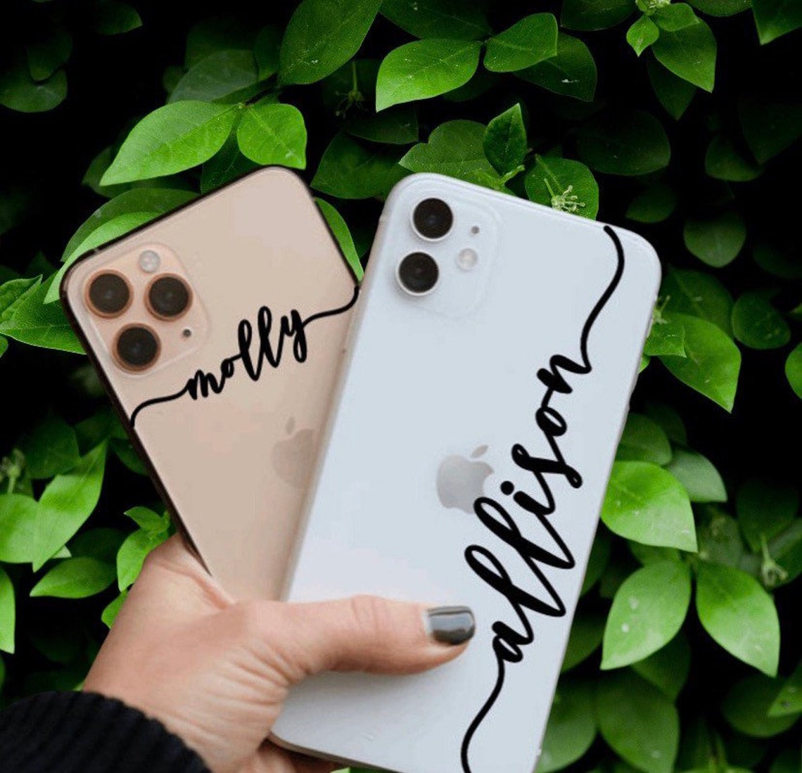 Cell phone personalized name decal Etsy
