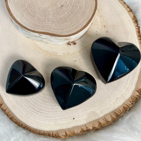 Obsidian Hearts Carving | You Choose Heart | Polished Obsidian | Metaphysical | Gems and Minerals