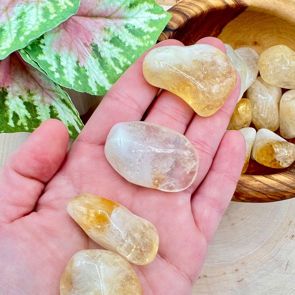 Citrine Tumble | Medium Pocket Stone Citrine | Polished Citrine