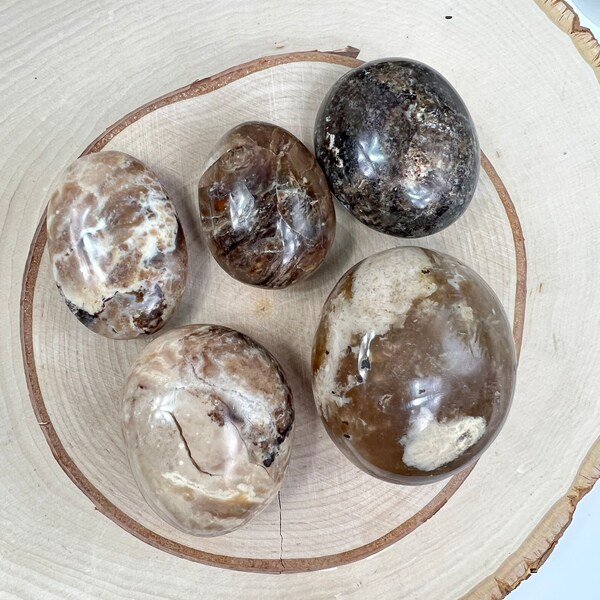 Chocolate Opal Pebbles | You Choose | Chocolate Opal Palm Stones | Gems and Minerals