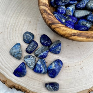 LAPIS LAZULI Tumbled | Lapis Lazuli Pocket Stone | Polished Lapis Lazuli