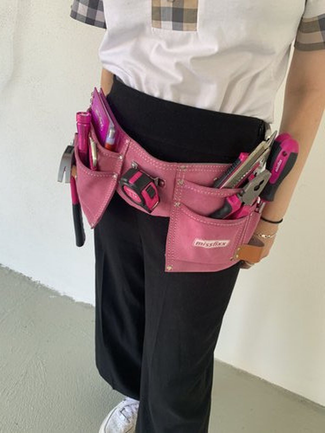 Pink Tool Belt Including Pink Tool Etsy New Zealand