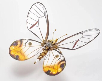 Steampunk bug丨Butterfly Ornament丨Creative Handmade Products丨gift collection丨mechanical insect model丨butterfly model