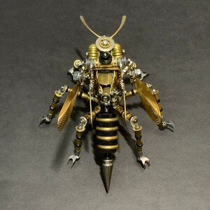 Steampunk Glow Bee Mechanical Bee Steampunk Art Art Insect Figurine ...