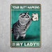 Raccoon Your Butt Napkins My Lady Poster, Raccoon Bathroom Poster, Bathroom Wall Art, Raccoon Bathroom Signs, Raccoon Bathroom Print 