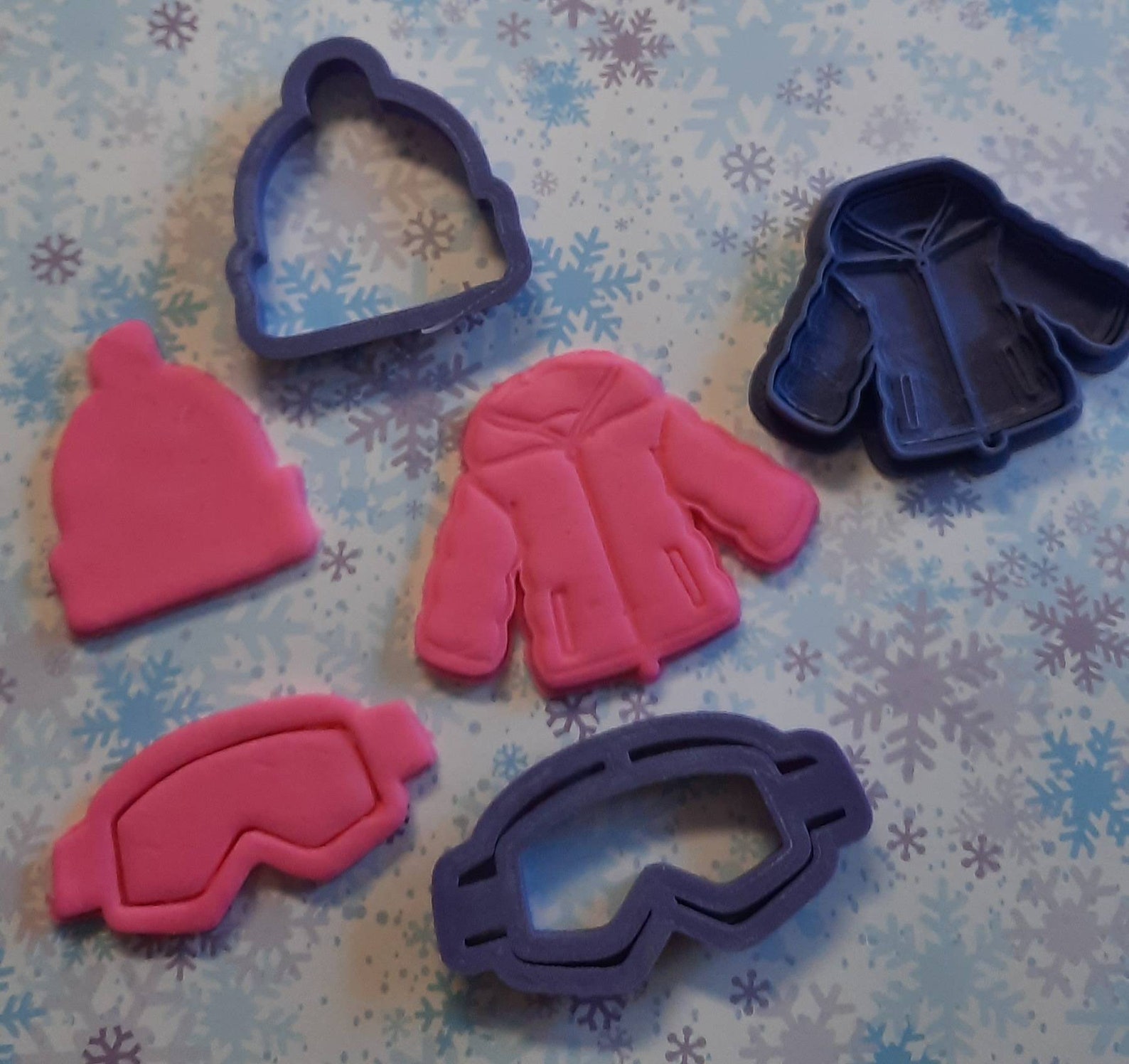 Ski Gear Cookie Cutters and Embossing Stamp Etsy