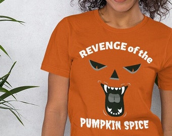 Revenge of the Pumpkin Spice T-Shirt, Horror Satire Tee