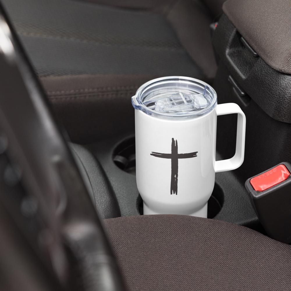 All I Need is Jesus and This Coffee Christian Steel Travel Mug With Handle  - Etsy