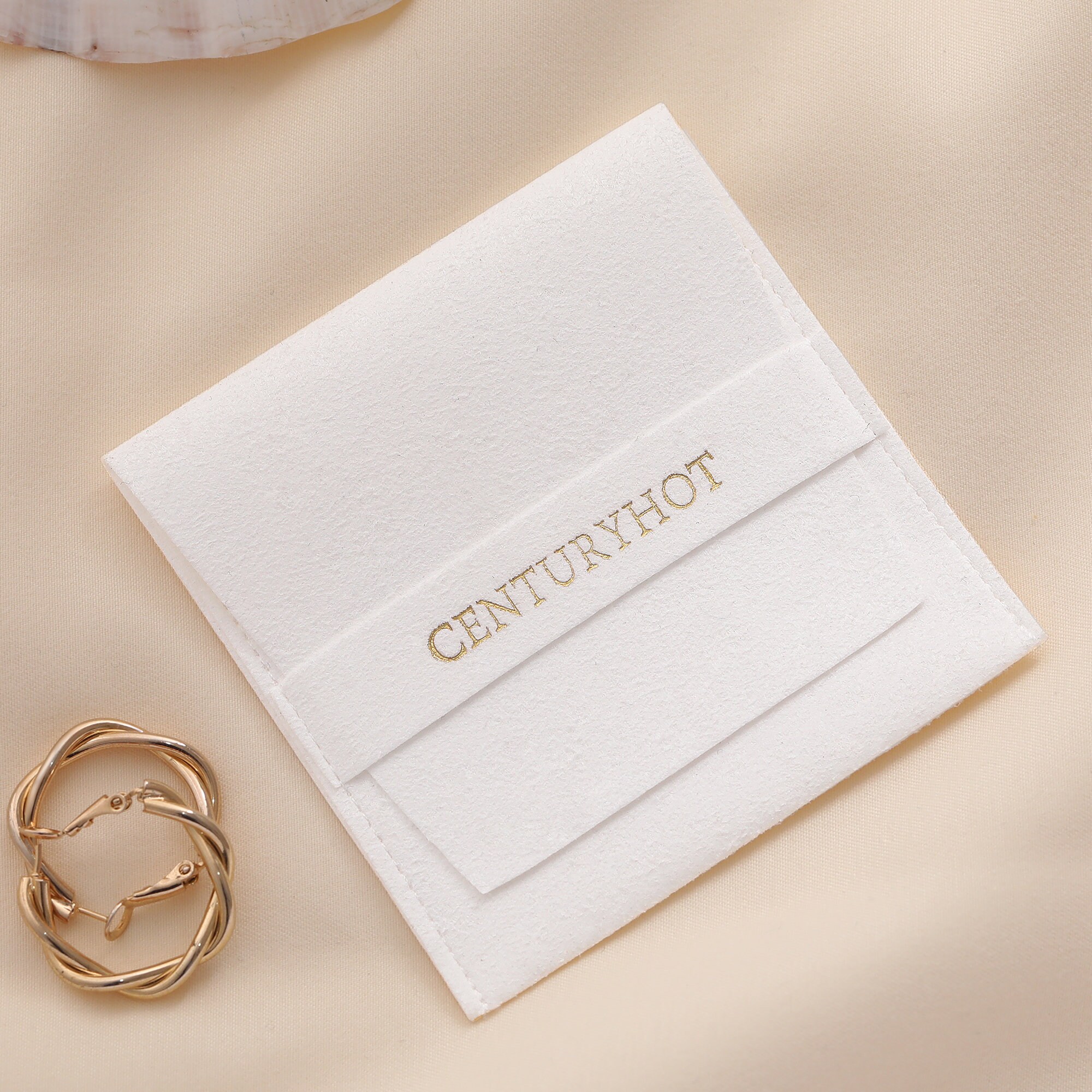 Custom Logo H-style Jewelry Bags: Embossed/Screen Printed Logos for Brand Recognition