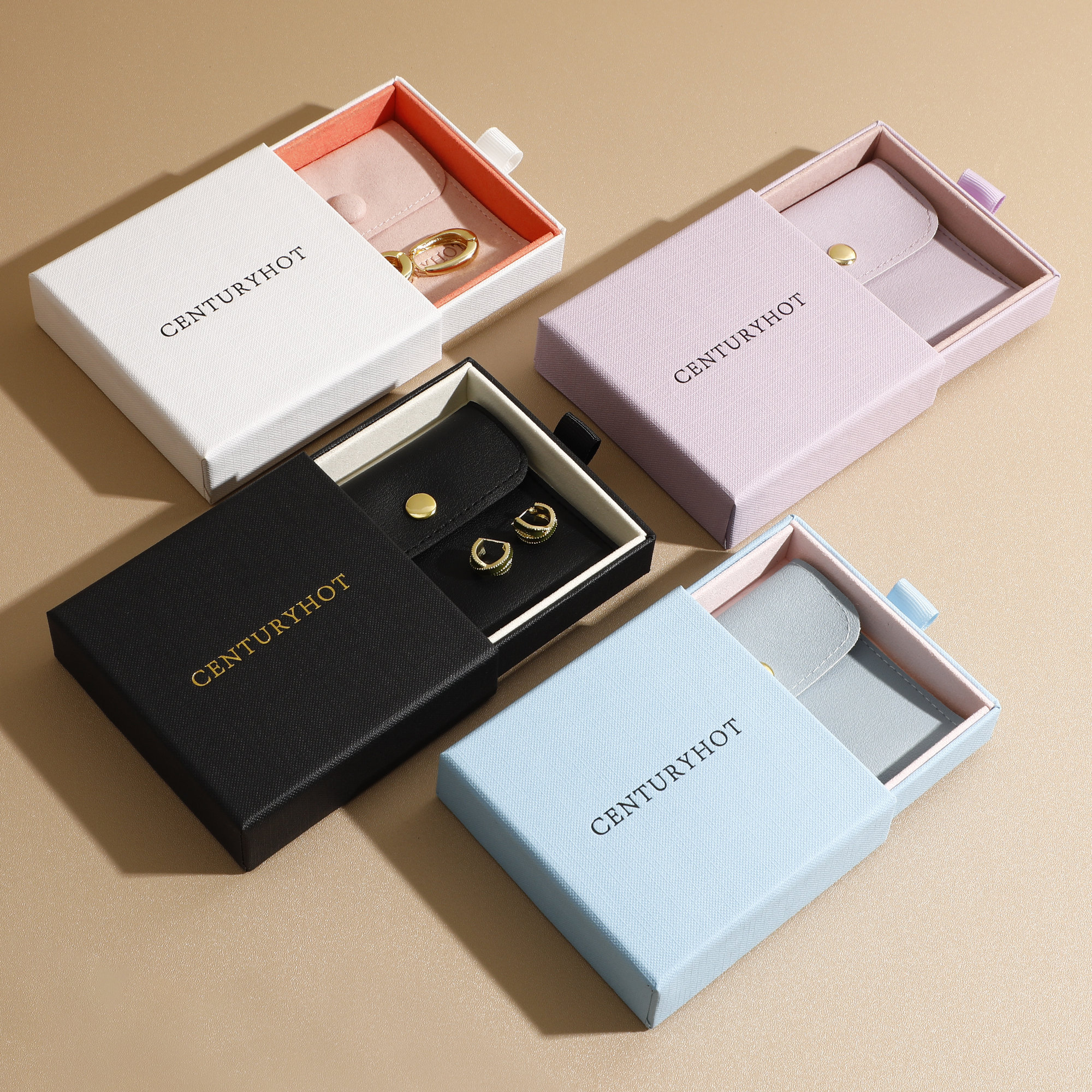Custom Logo Paper Jewelry Box, Necklace & Ring Gift Packaging - Etsy