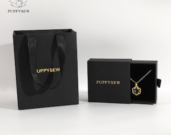 50 black custom logo Paper shopping bag halloween Customized package