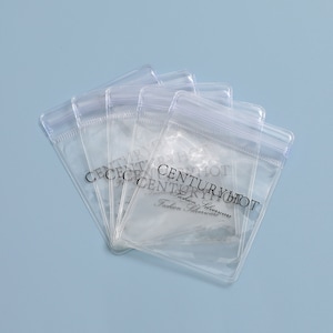 100pcs custom logo jewelry bag, bracelet bag, necklace bag, ring bag, transparent packaging bag image 6
