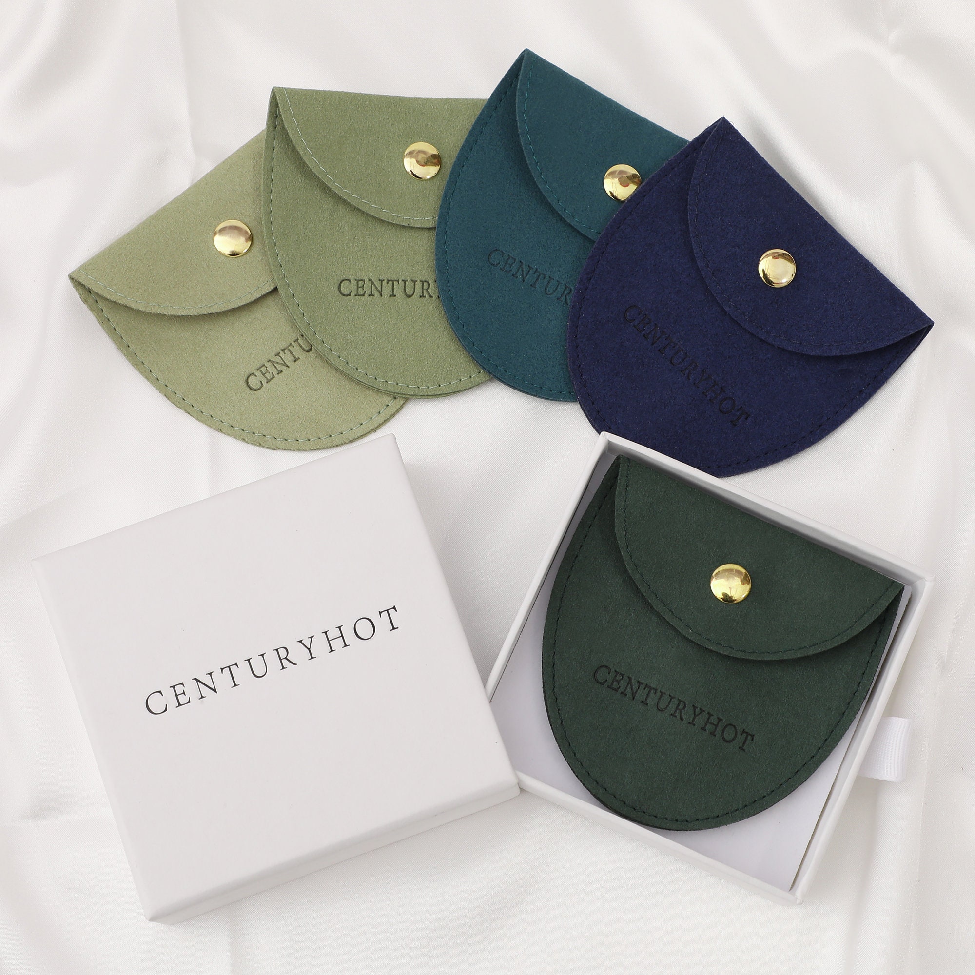 Wedding print microfiber bags with custom logo embossing, personalized for wedding favors