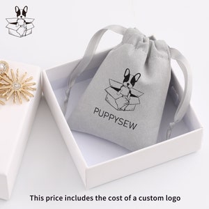 50 grey microfiber personalized color logo drawstring bags custom bags jewelry bags necklace bags packaging bags