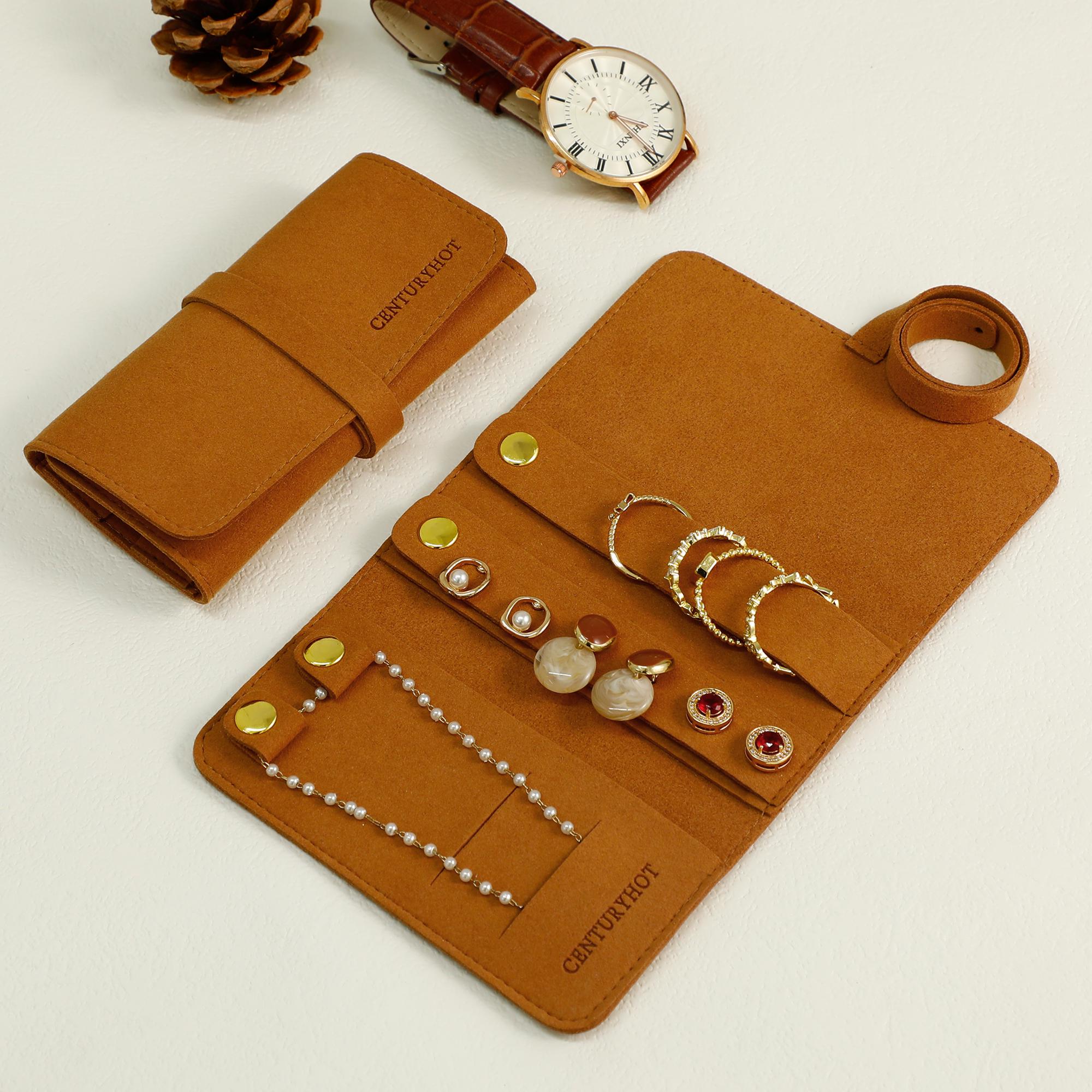 Small jewelry brands solve inventory waste with 10pcs low MOQ microfiber jewelry rolls, storing rings/bracelets without overstock (30% cost reduction from product introduction)