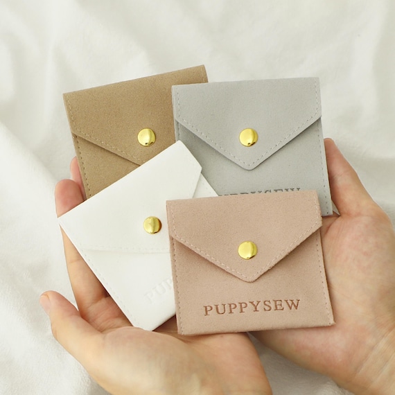 Confezione di gioielli personalizzati 8×8 cm fornisce borsa in