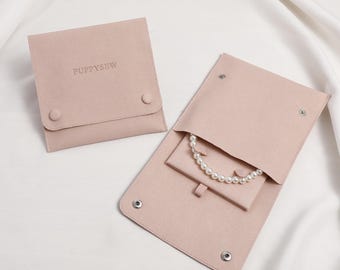 Bolsas de microfibra personalizables para joyería: Bolsas de regalo para collares y pulseras (30 unidades)