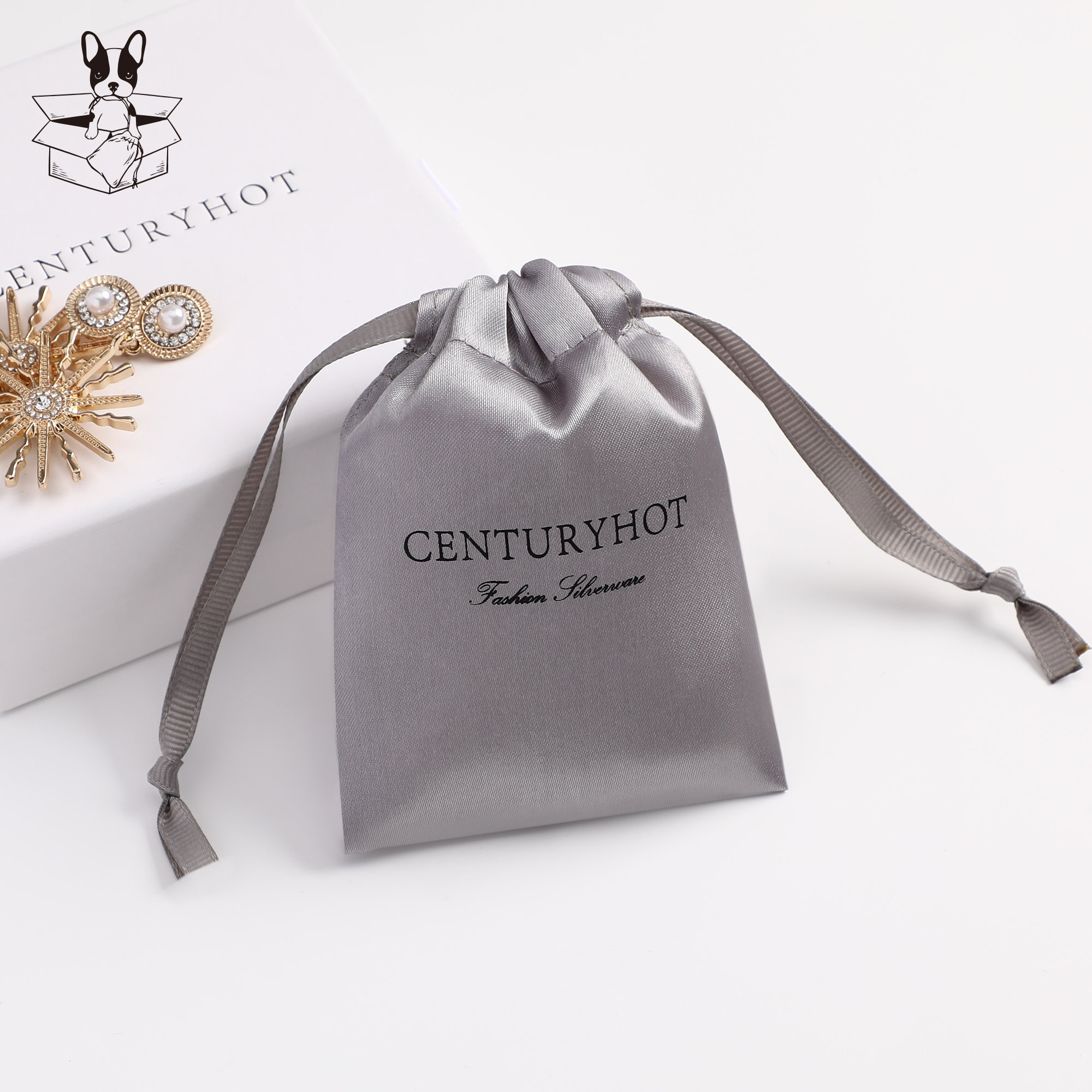 How to Pick Grey Satin Drawstring Jewelry Pouches? Satin material ensures softness and scratch resistance for delicate jewelry