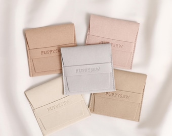Debossed Logo Microfiber Jewelry Pouch – Custom Velvet Packaging