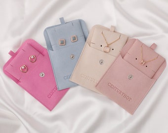 50 set di sacchetti per gioielli personalizzati con inserto in