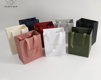 Op maat gemaakte papieren geschenkverpakkingen, gepersonaliseerde logoverpakking
