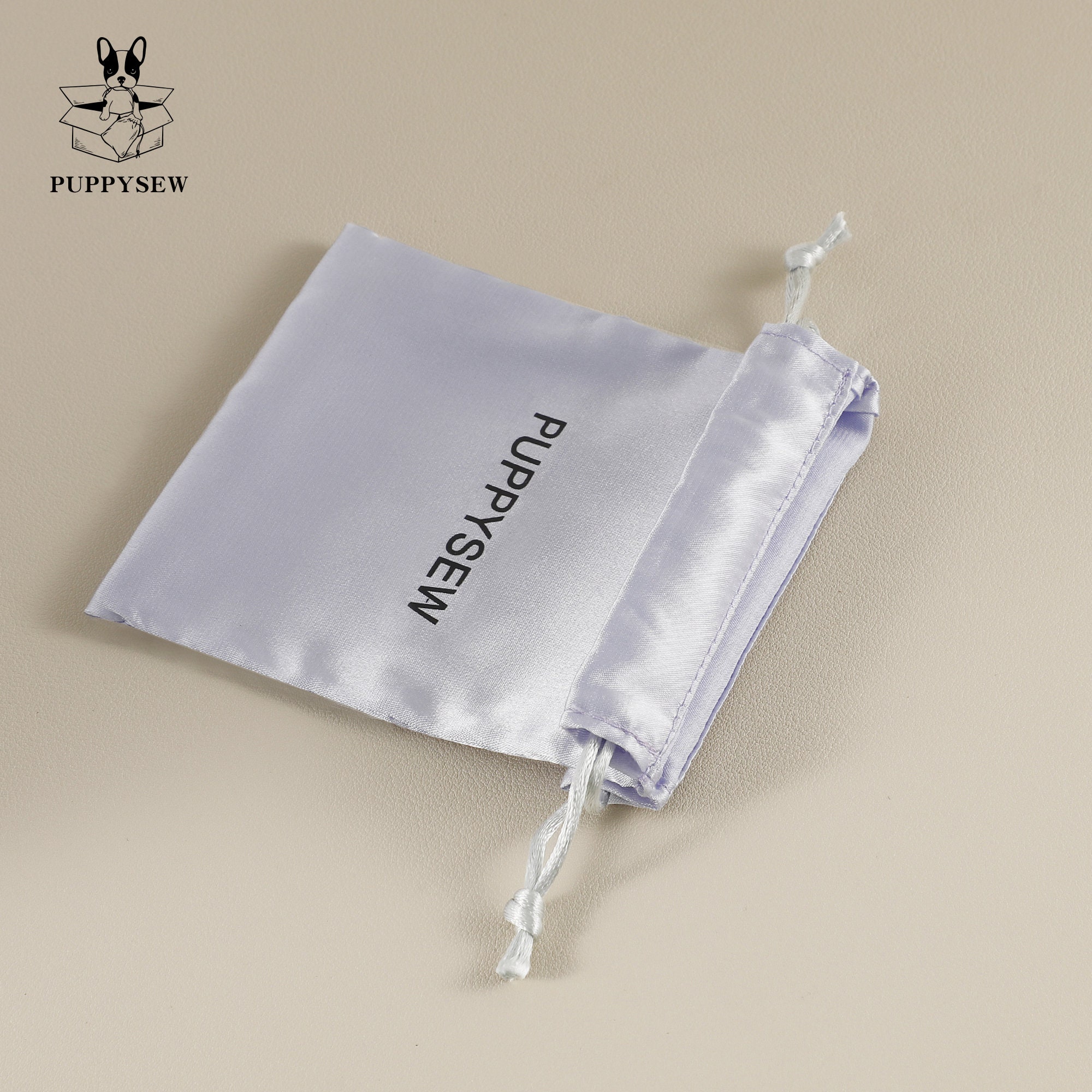 Personalized Satin Drawstring Pouch, Custom Logo Jewelry Packaging - Etsy